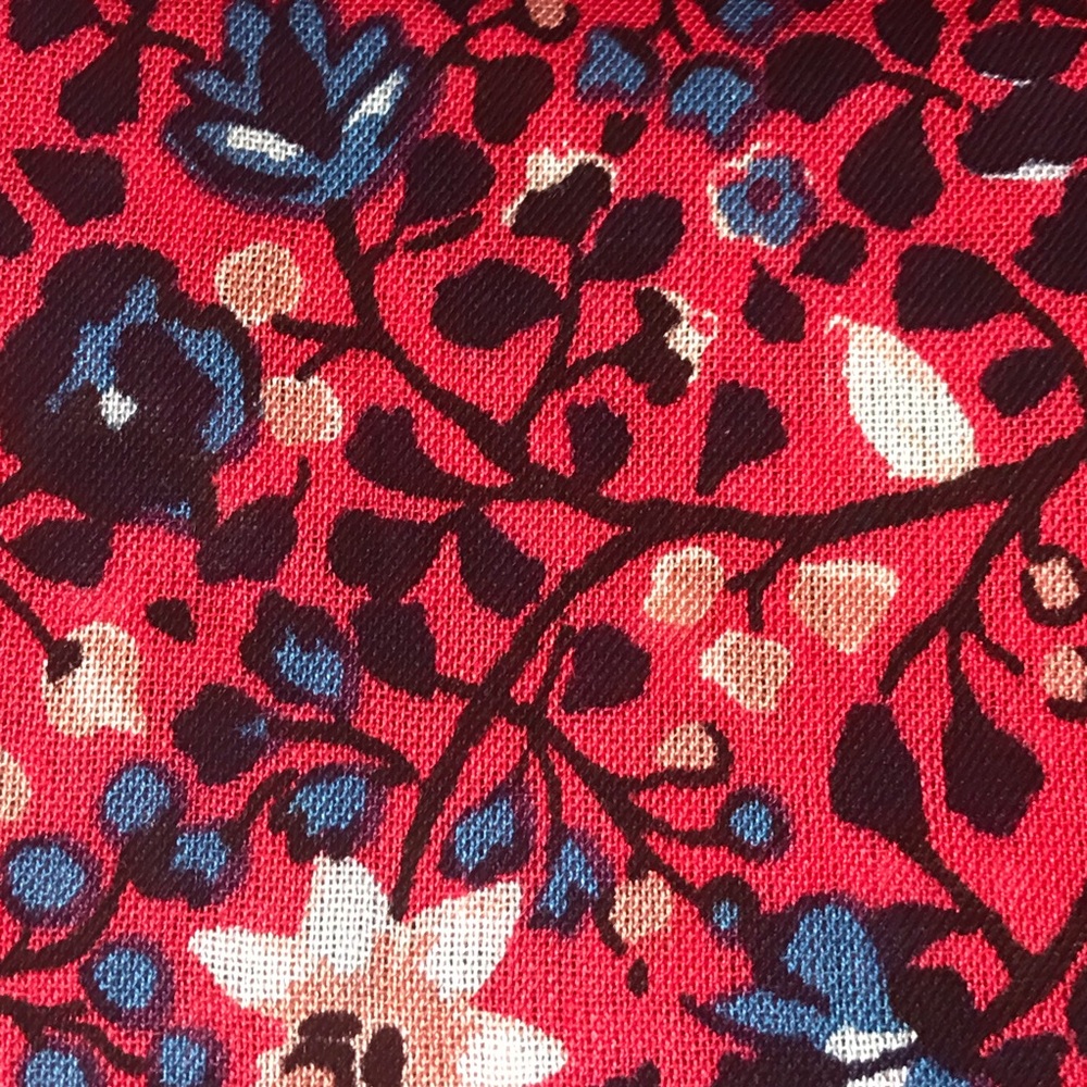 Kate Spade Ditsy Vine Oblong Scarf Azalea Pink - Picture 8 of 12